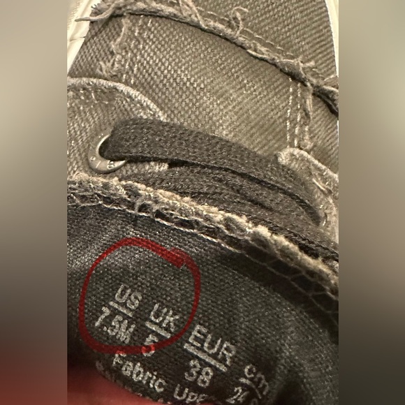 Blowfish Malibu Faded Black Canvas Sneakers - Picture 6 of 8